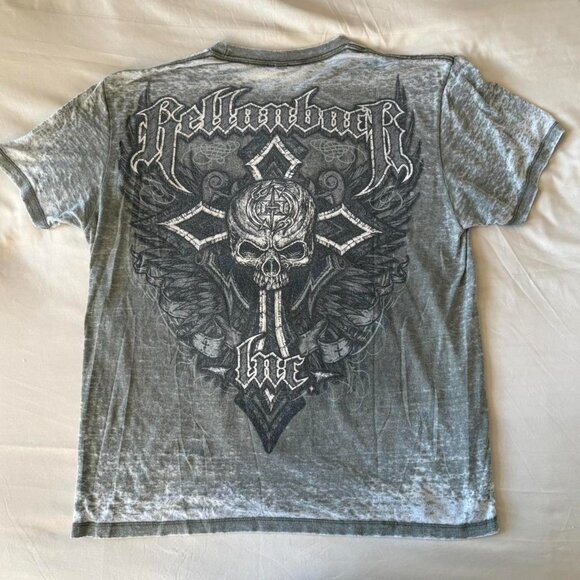 Hellanbach Inc. Graphic Tee Skull with Wings - Picture 2 of 6
